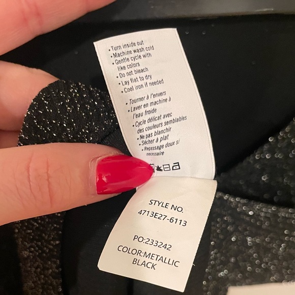 PAIGE Metallic Bodysuit Small Puff Sleeve - Picture 4 of 8